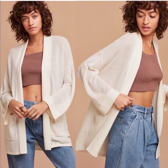 Wilfred Sweaters - Aritzia Wilfred Copernic NWOT cashmere and silk open cardigan sweater XXS XS S